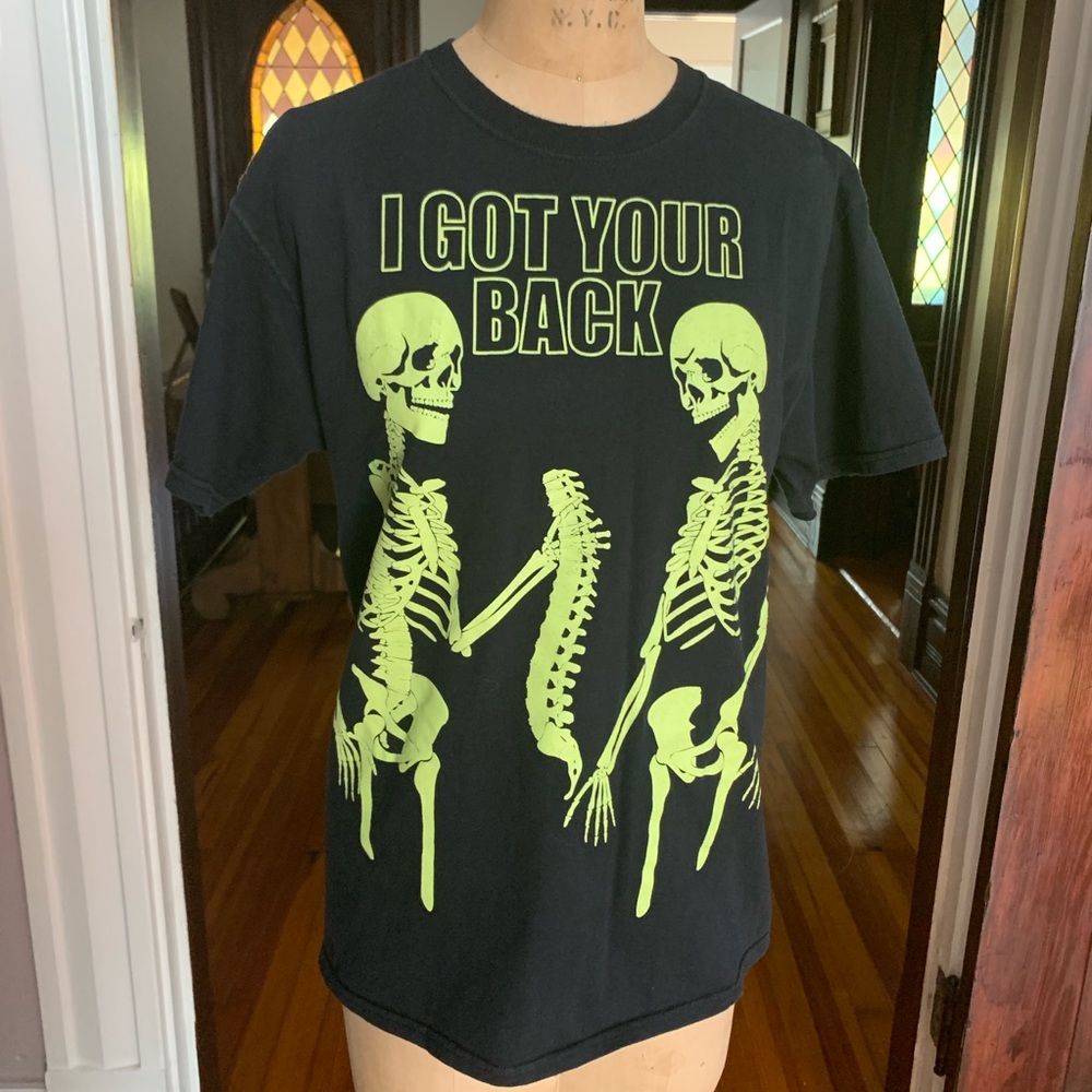 Glow In The Dark Halloween T-shirt M EUC